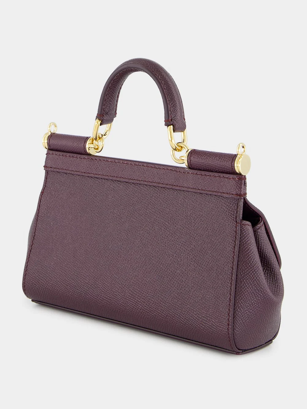 Burgundy Small Sicily Handbag - Image 5