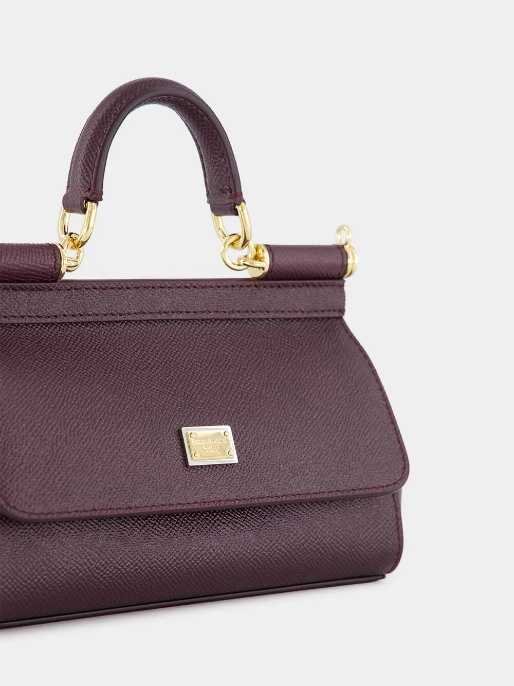 Burgundy Small Sicily Handbag - Image 7