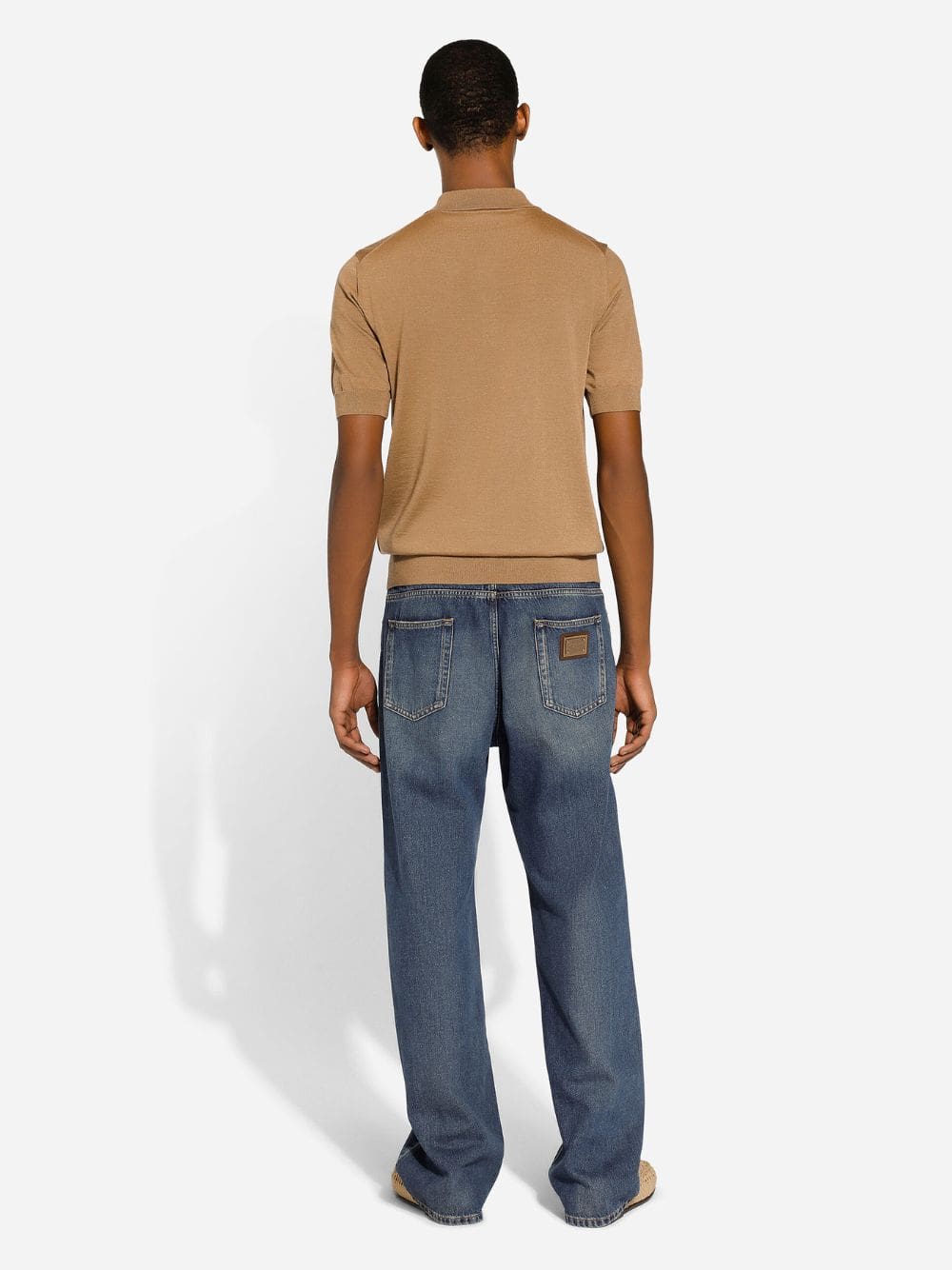 Camel Cashmere and Silk Polo-Shirt - Image 3