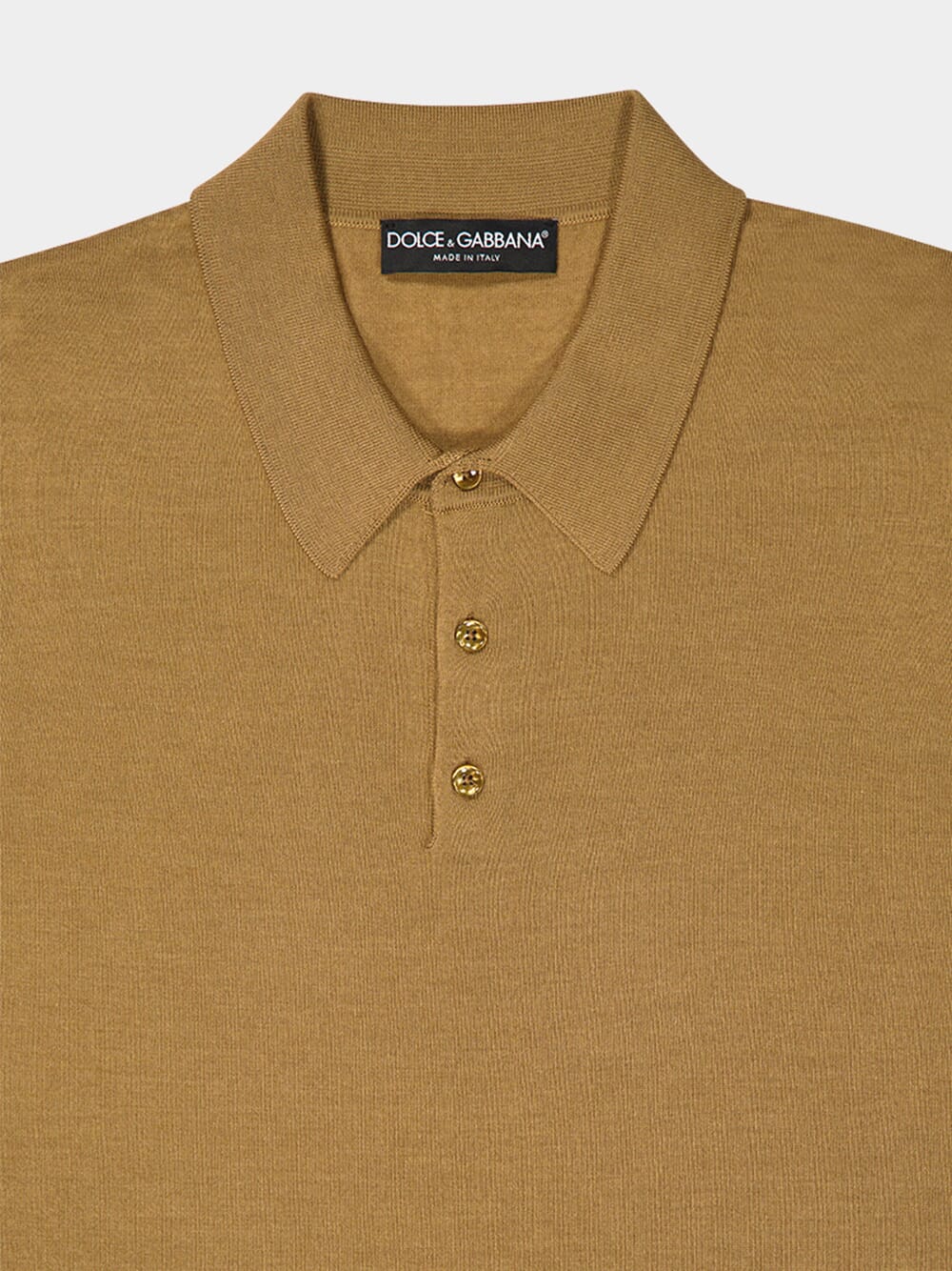Camel Cashmere and Silk Polo-Shirt - Image 5
