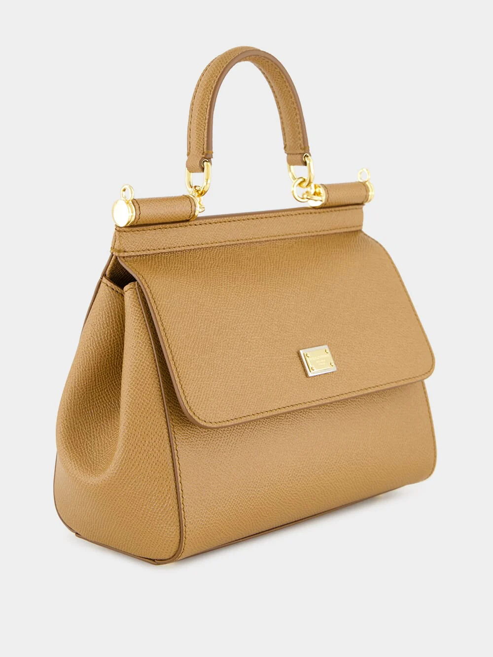Caramel Medium Sicily Calfskin Bag - Image 3