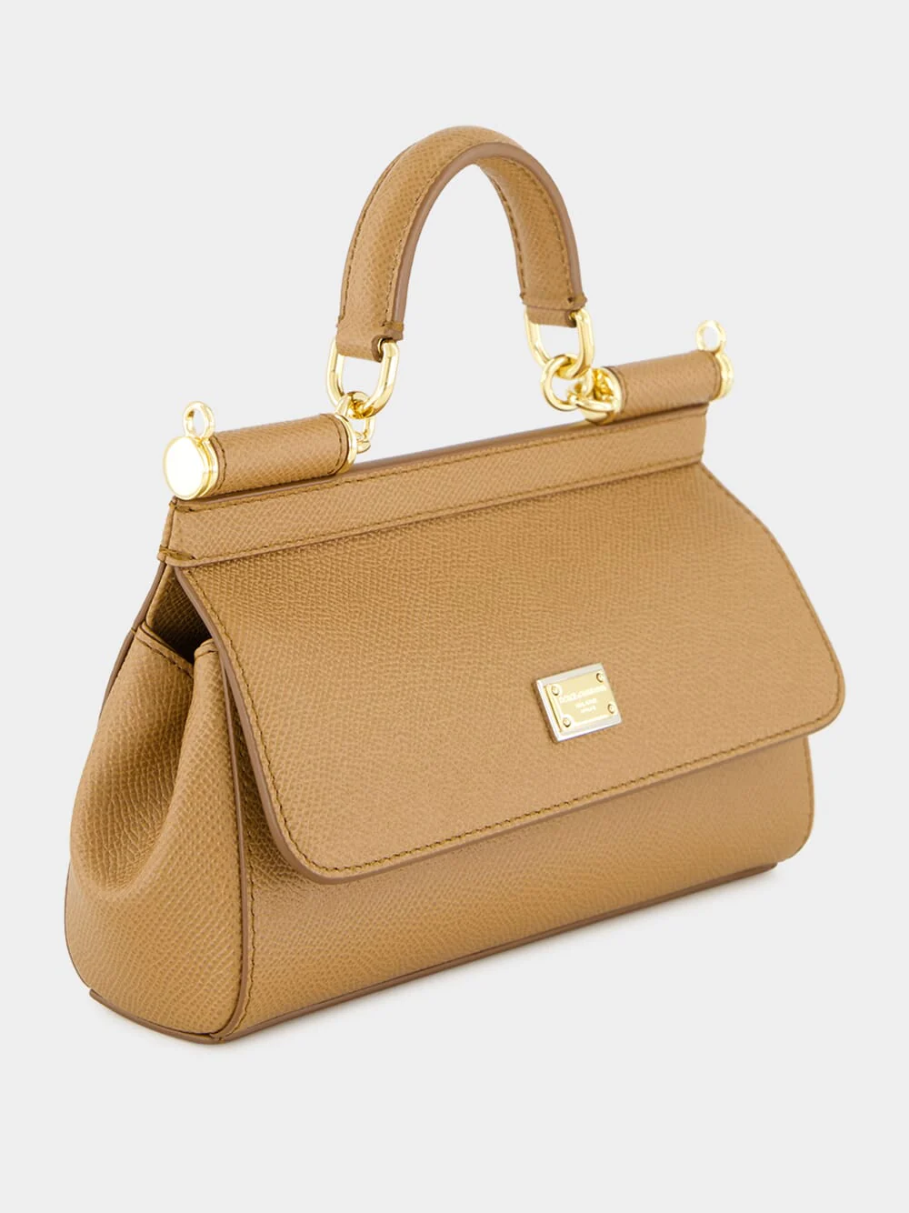 Caramel Small Sicily Calfskin Bag - Image 3
