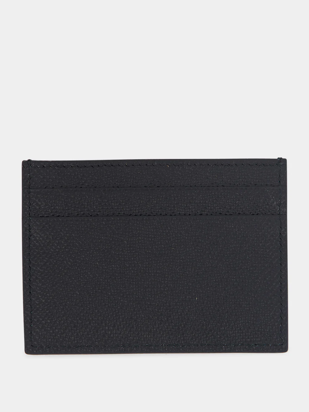 Black Dauphine Leather Card Holder - Image 2