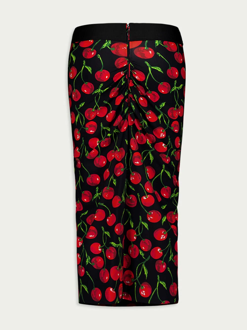 Cherry-Print Midi Pencil Skirt - Image 3