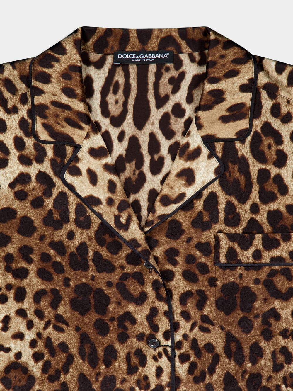 Leopard Print Belted Silk Shirt - Image 5