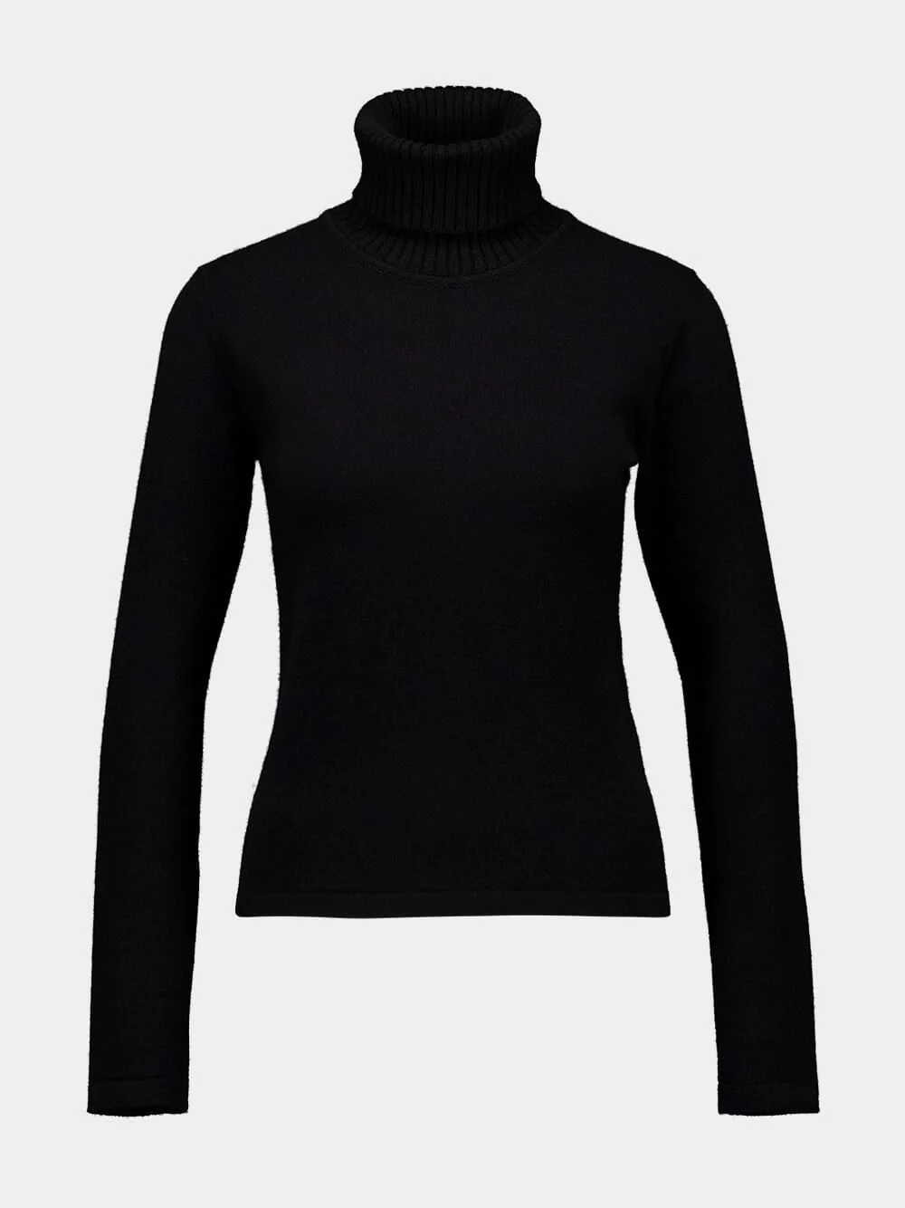 Black Cashmere Turtleneck Sweater - Image 4
