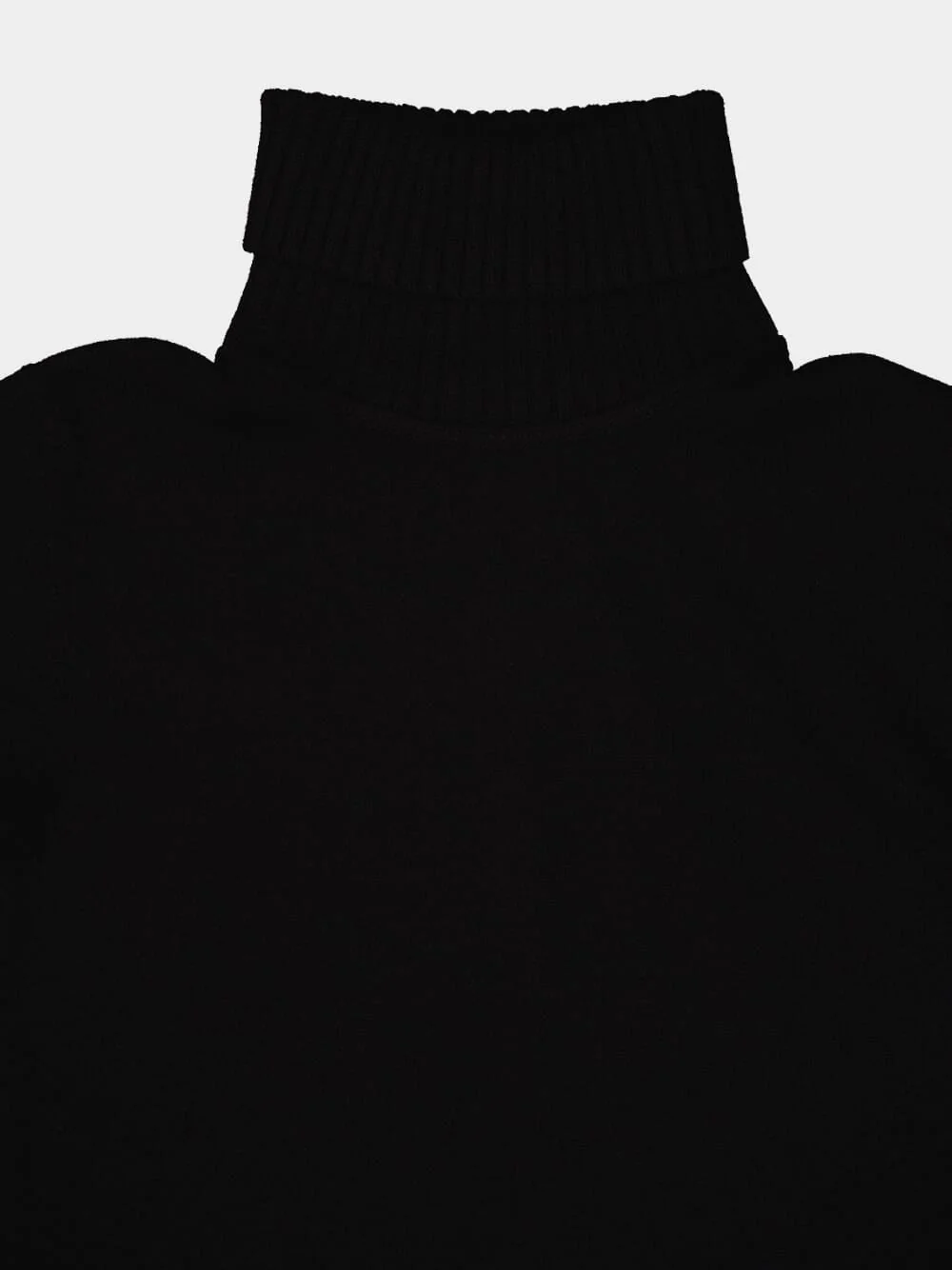 Black Cashmere Turtleneck Sweater - Image 6