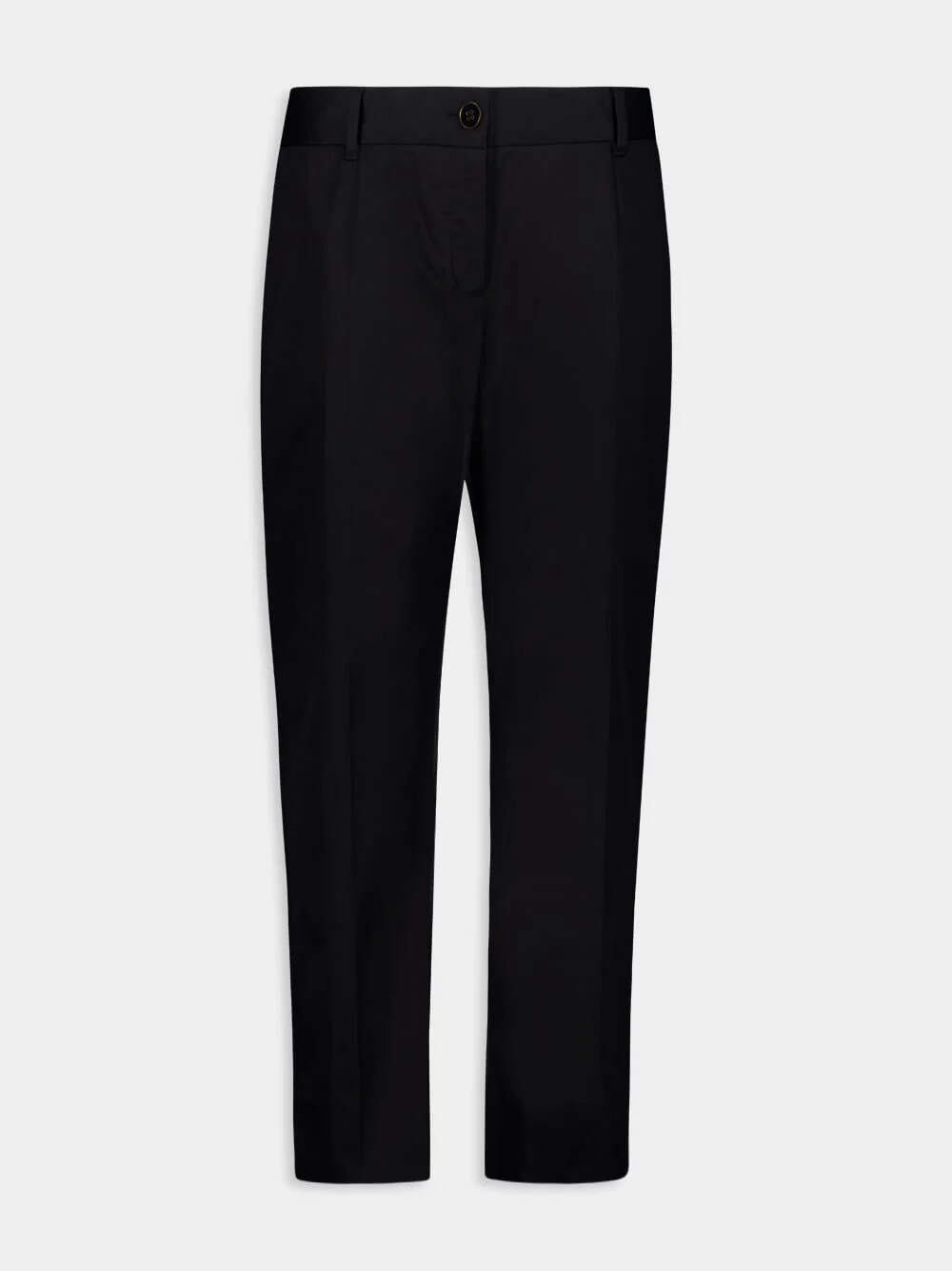 Black Cropped Tailored Trousers