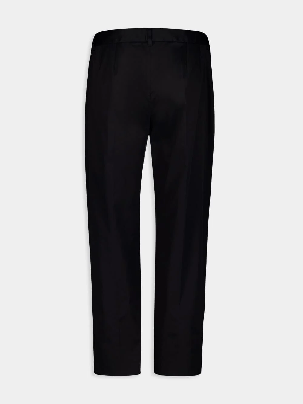 Black Cropped Tailored Trousers - Image 2