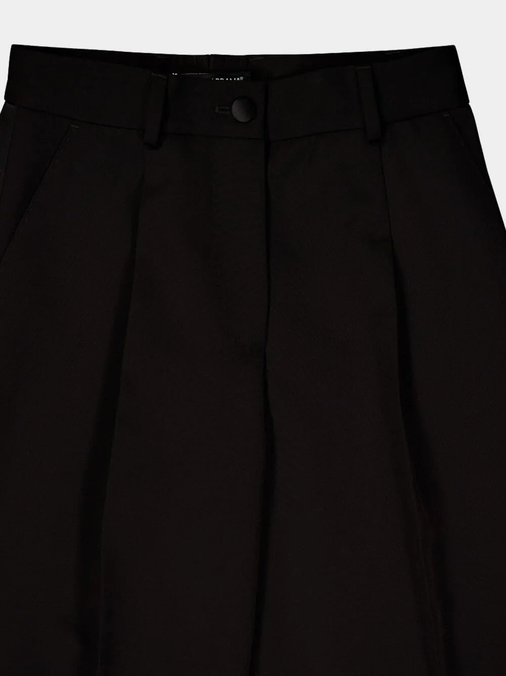 Black Flared Tuxedo Virgin Wool Pants - Image 7
