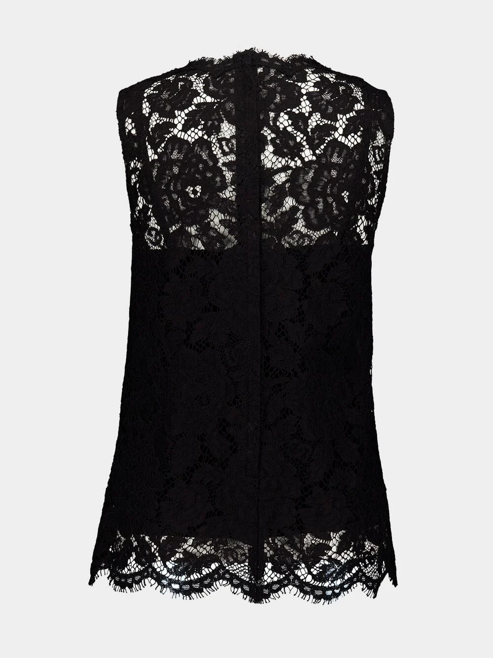 Black Floral Lace Top - Image 2
