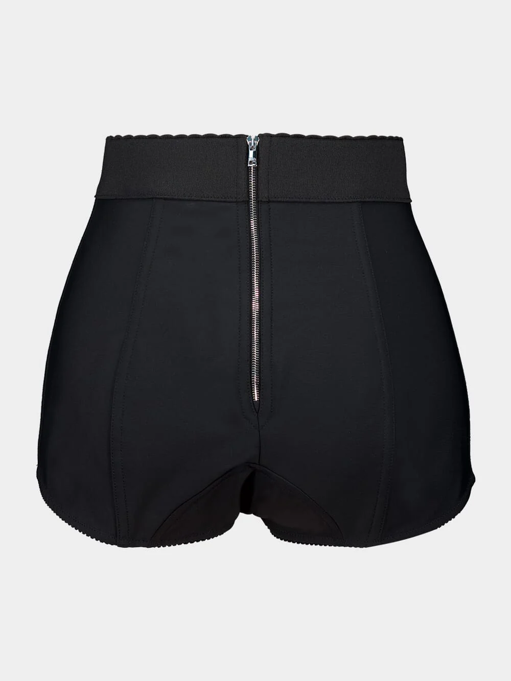 Black High-Waisted Satin Panties Shorts - Image 3