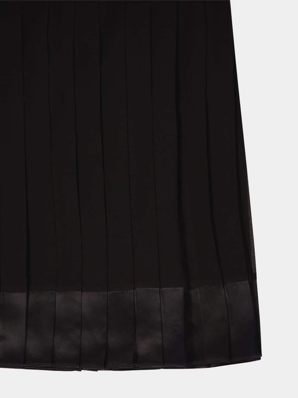 Black Silk Midi Skirt - Image 4