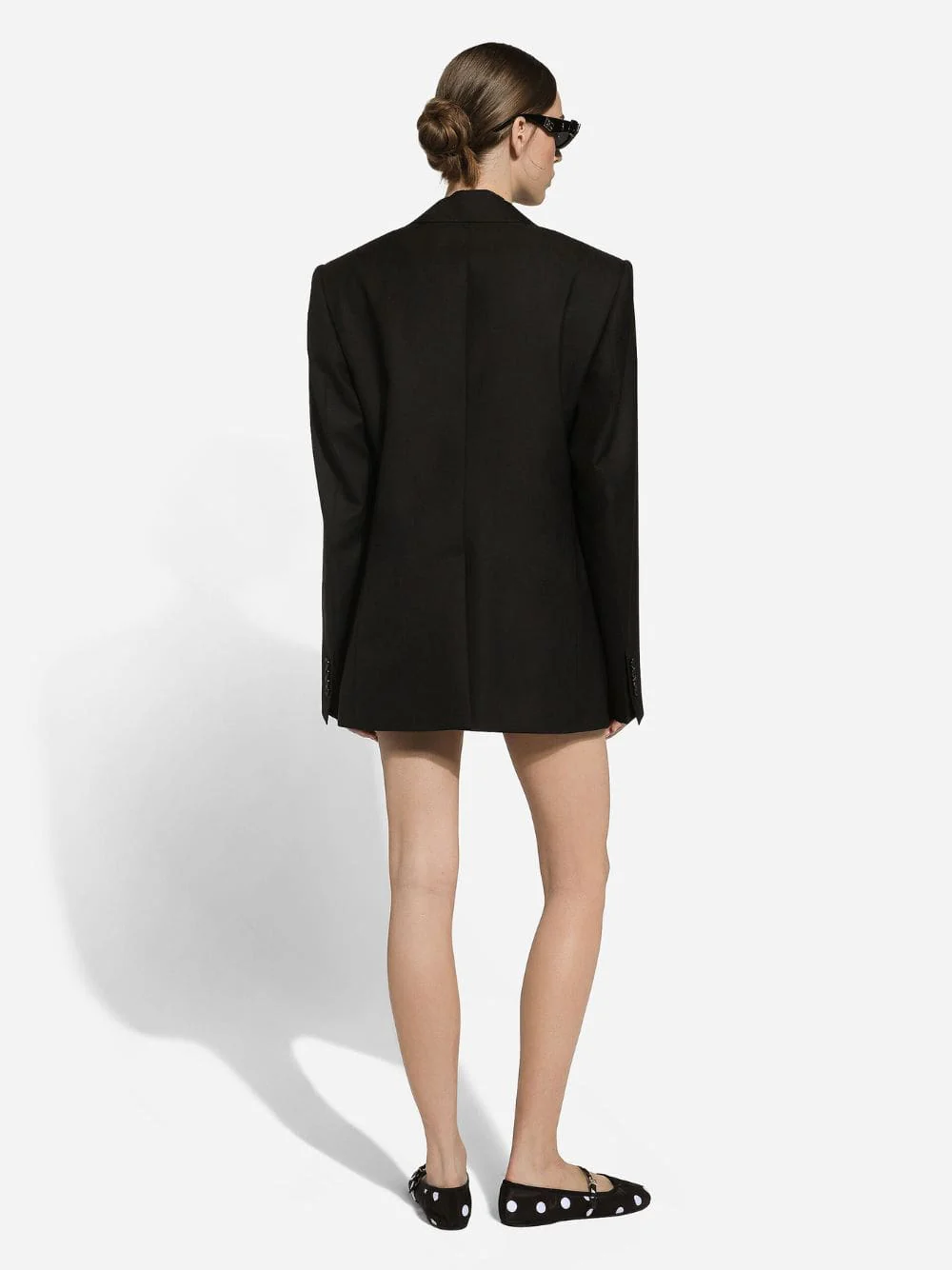 Black Single-Breasted Wool Jacket - Image 4