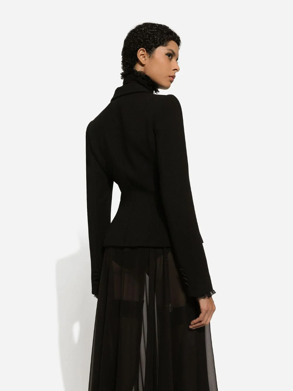 Dolce Single-Breasted Wool Jacket - Image 4