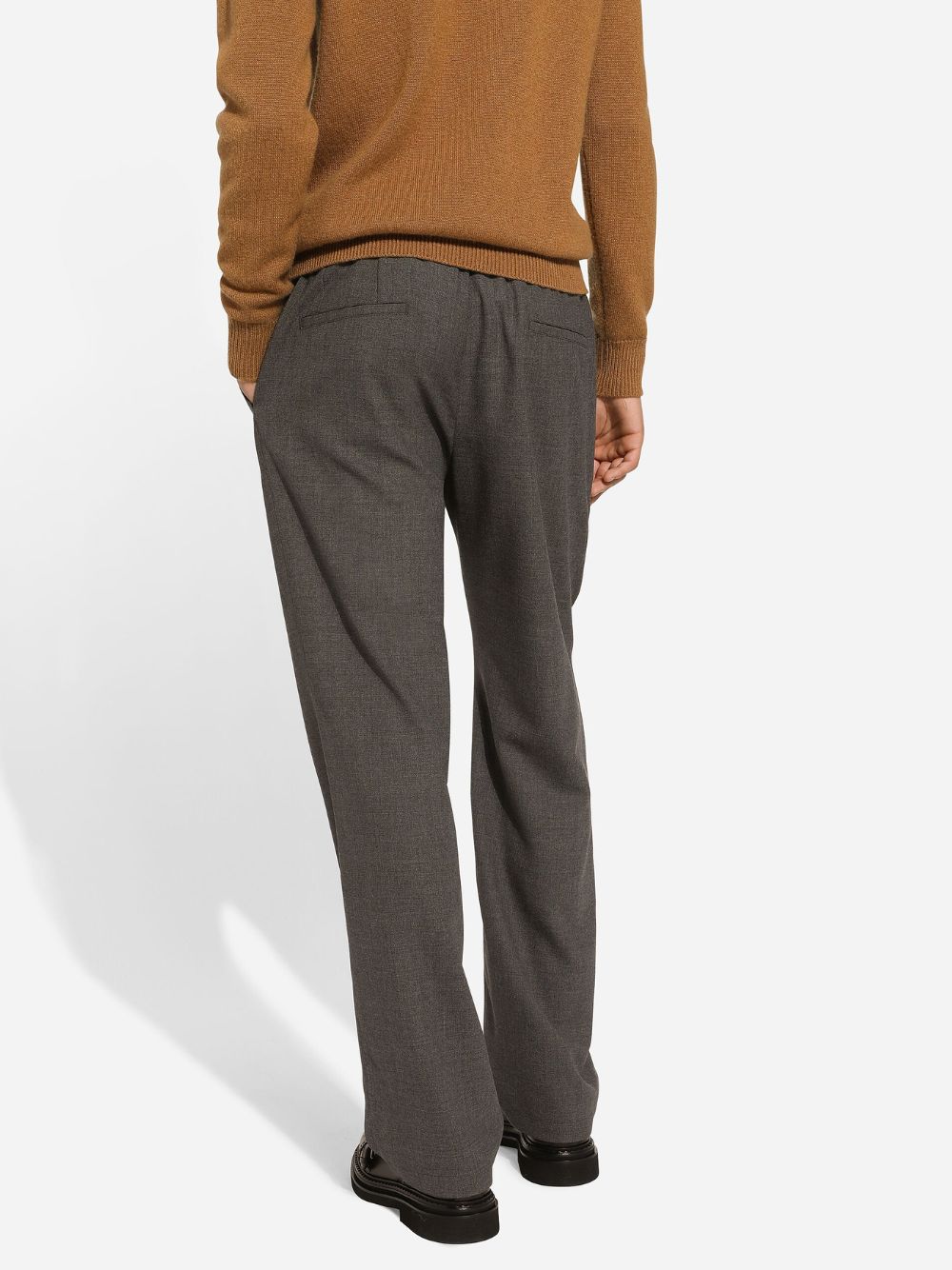Grey Wool Jogging Pants - Image 4