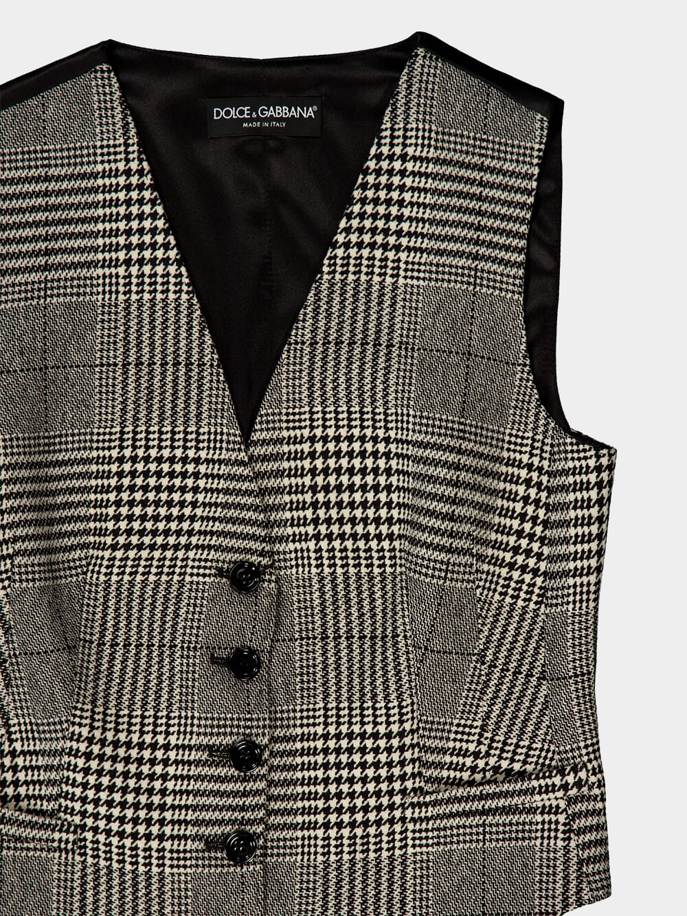 Grey Wool V-Neck Vest - Image 3