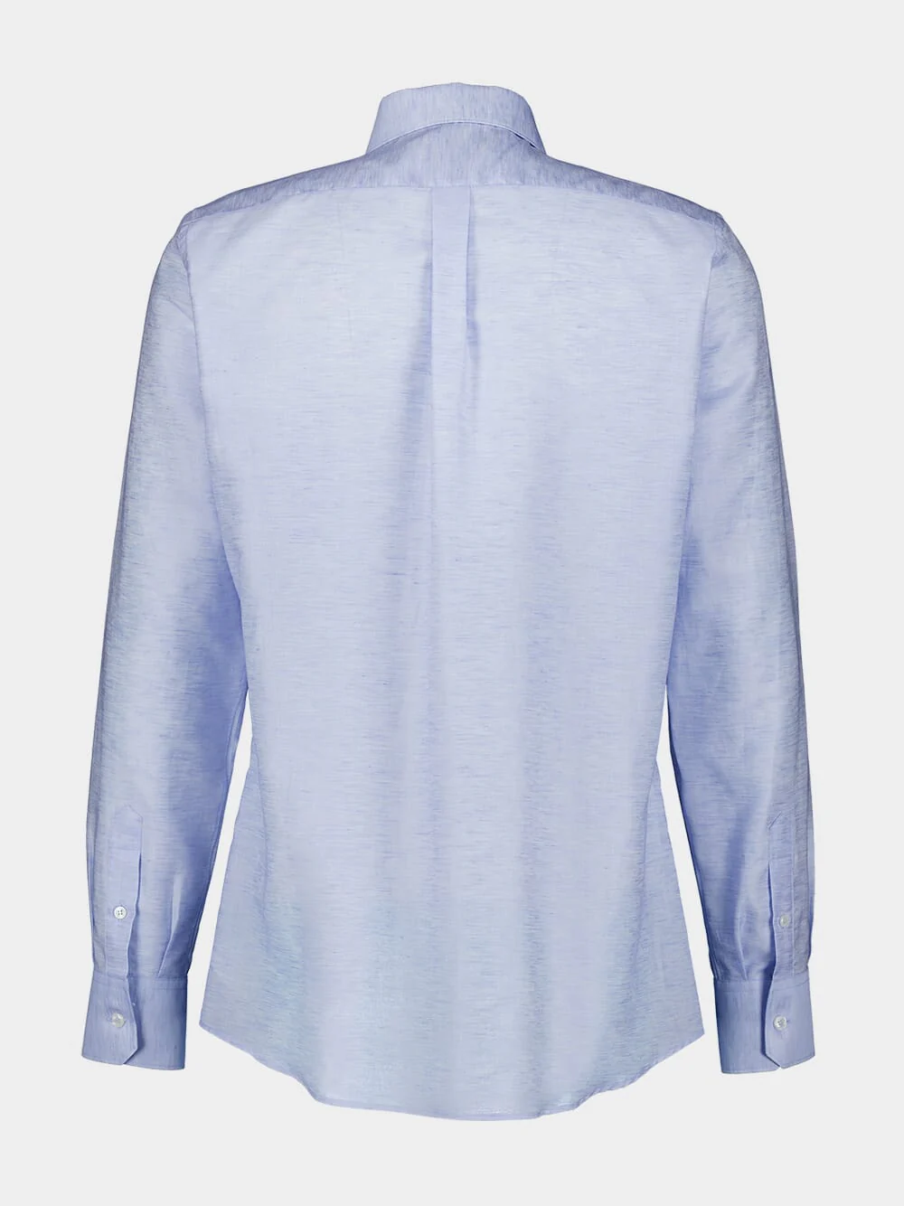 Light Blue Cotton Linen Shirt - Image 3