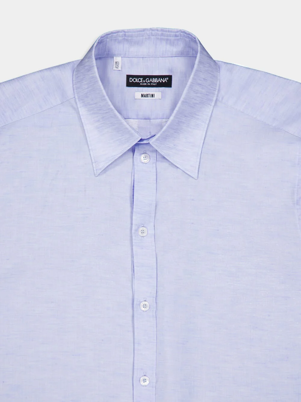 Light Blue Cotton Linen Shirt - Image 5