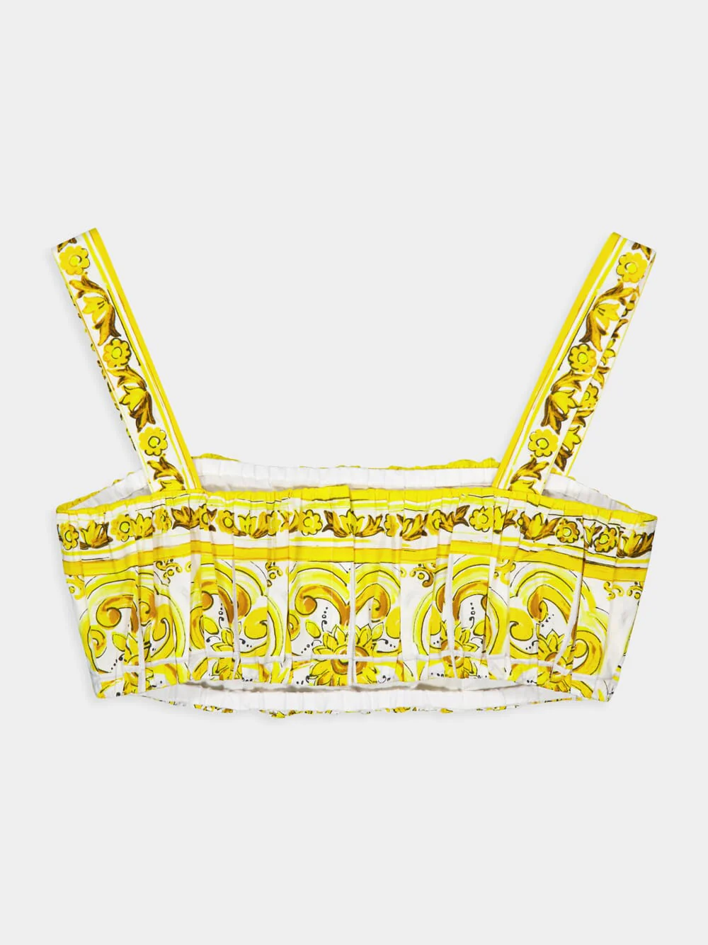 Majolica Print Strappy Poplin Top - Image 6