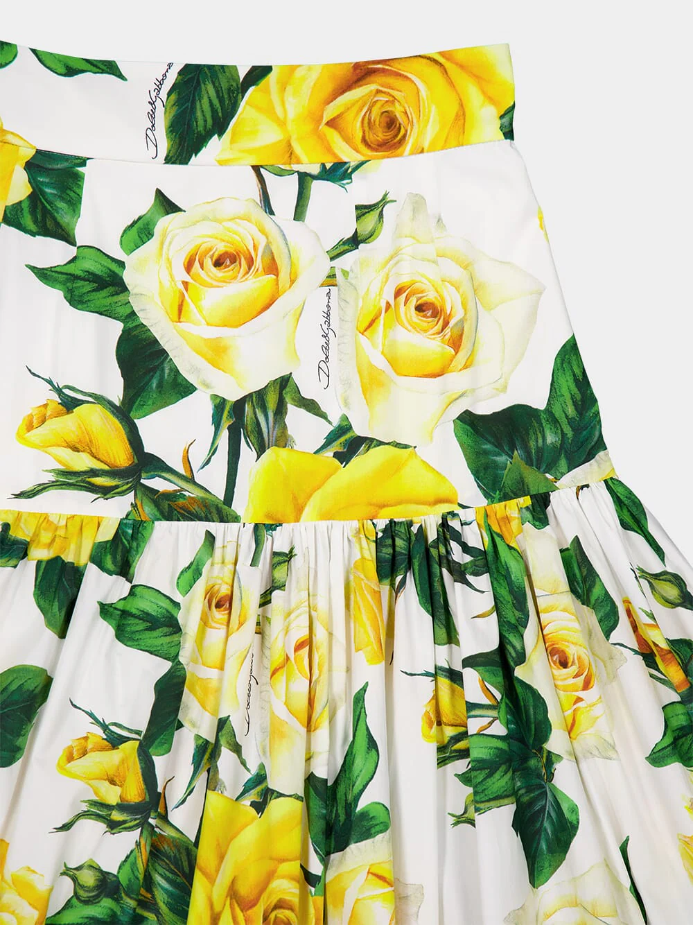Rose-Print Ruffled Skirt - Image 5