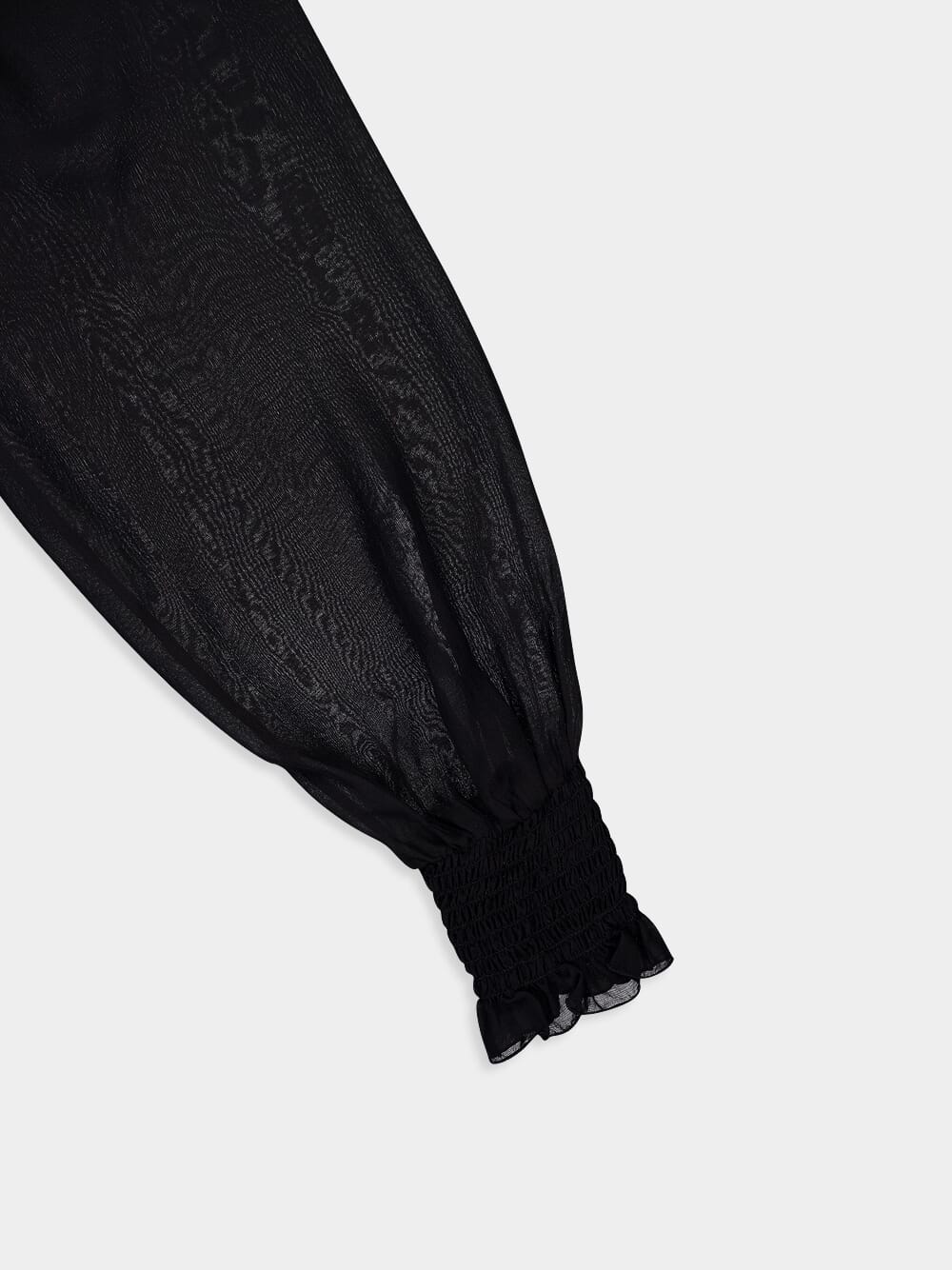 Smock-Stitched Chiffon Blouse - Image 7