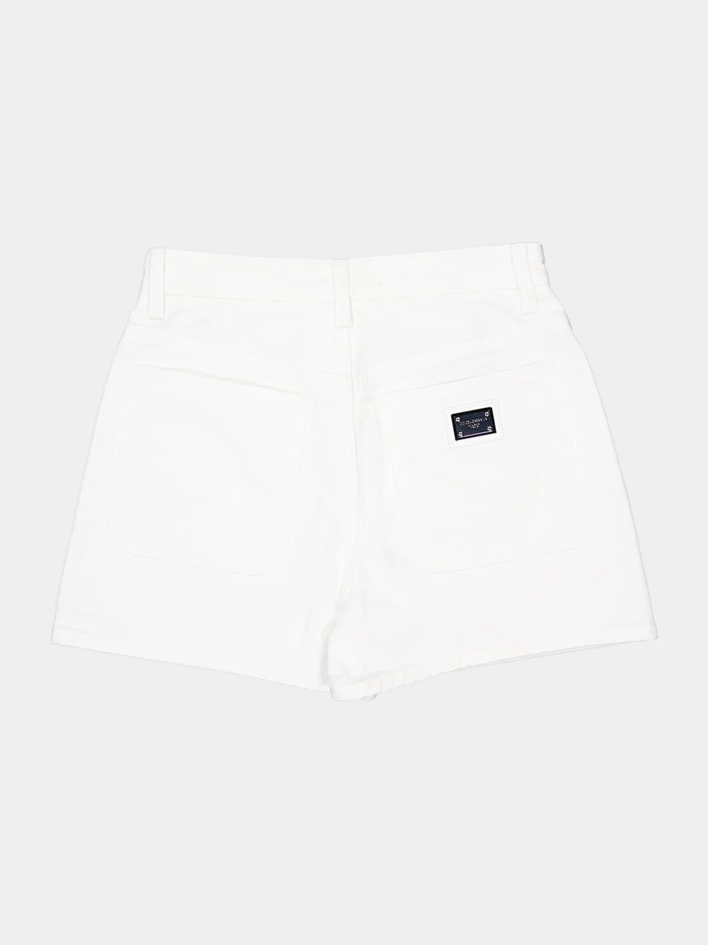 White Denim Shorts - Image 3