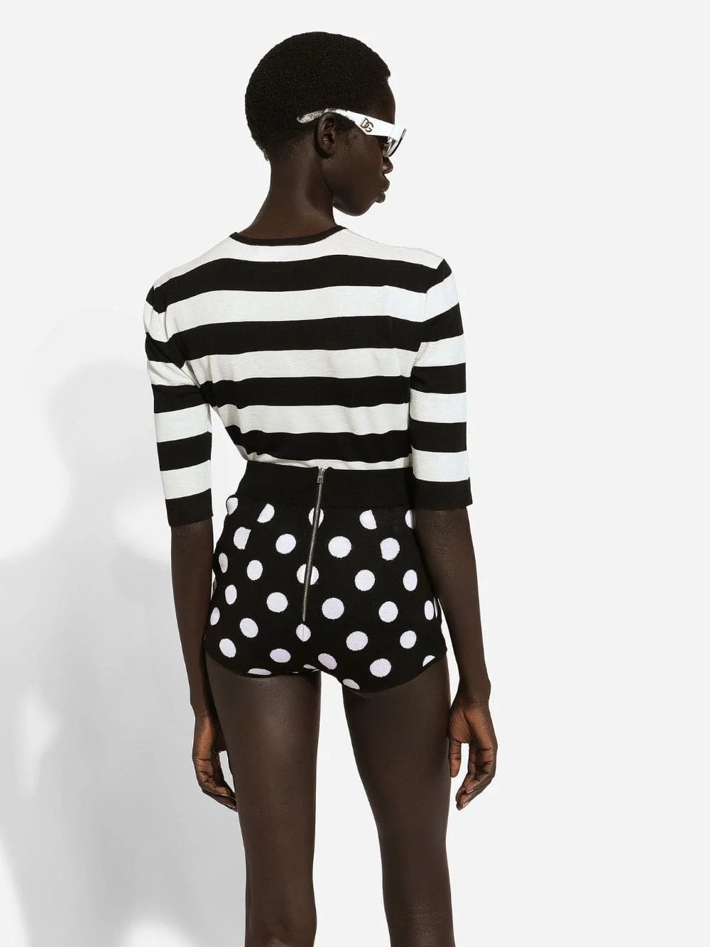 Wool Sweater with Inlaid Stripes - Image 4