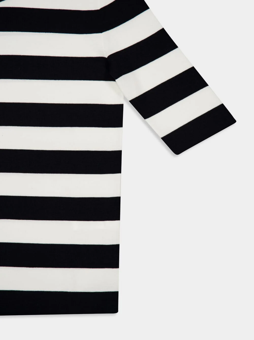Wool Sweater with Inlaid Stripes - Image 6
