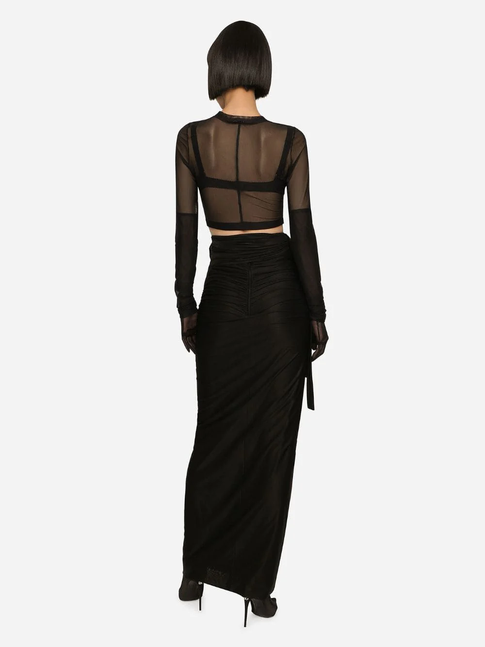 X KIM Belted Jersey Skirt - Image 4