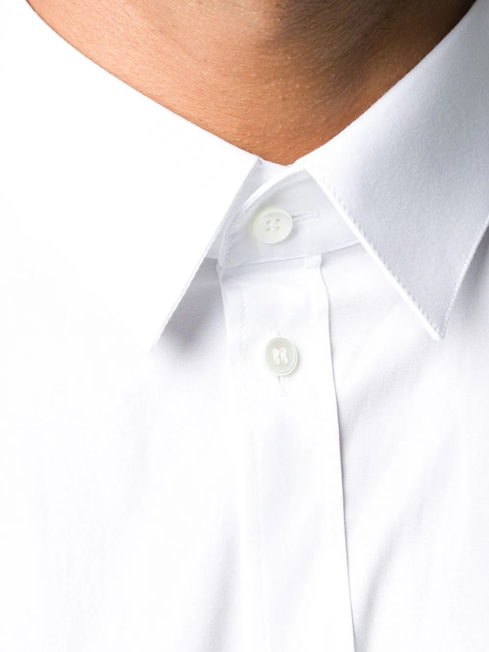 White Classic Cotton Shirt - Image 3