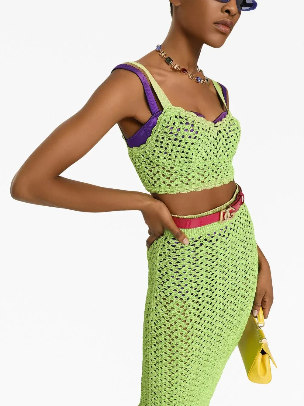 Crochet-Knit Bralette Top - Image 2