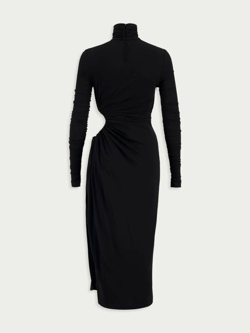 Cut-Out High-Neck Midi Dress - Image 3