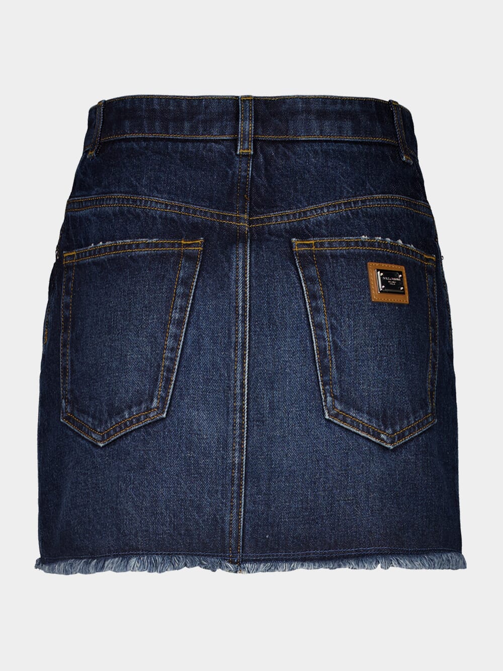 Dark Blue Mini 5-Pocket Denim Skirt - Image 2