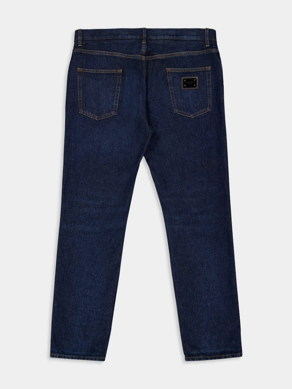 Dark Blue Straight-Fit Jeans - Image 6