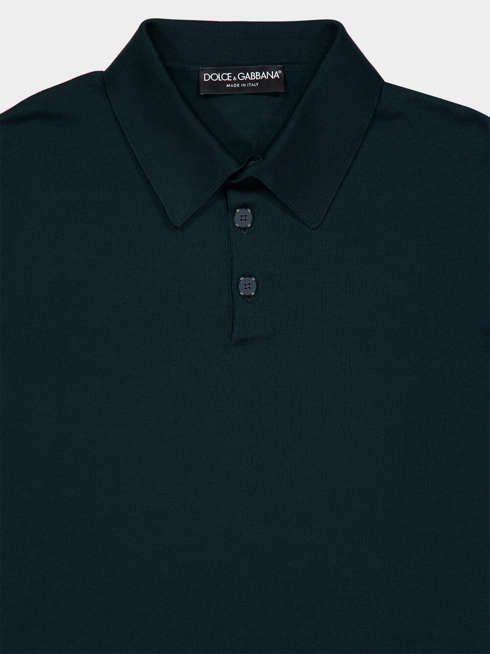 Dark Green Silk Polo Shirt - Image 5