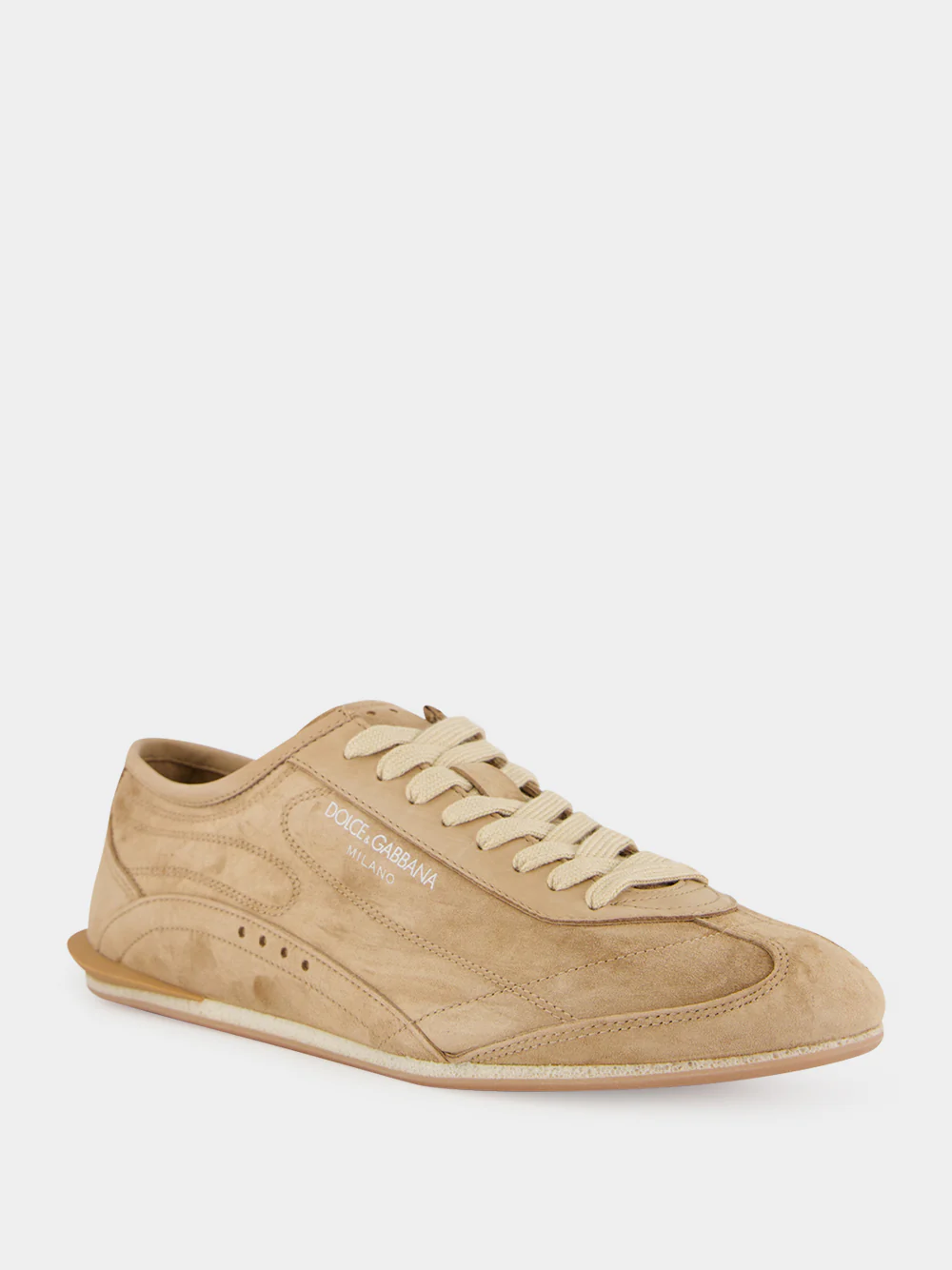 Beige Lipari Suede Sneakers - Image 2