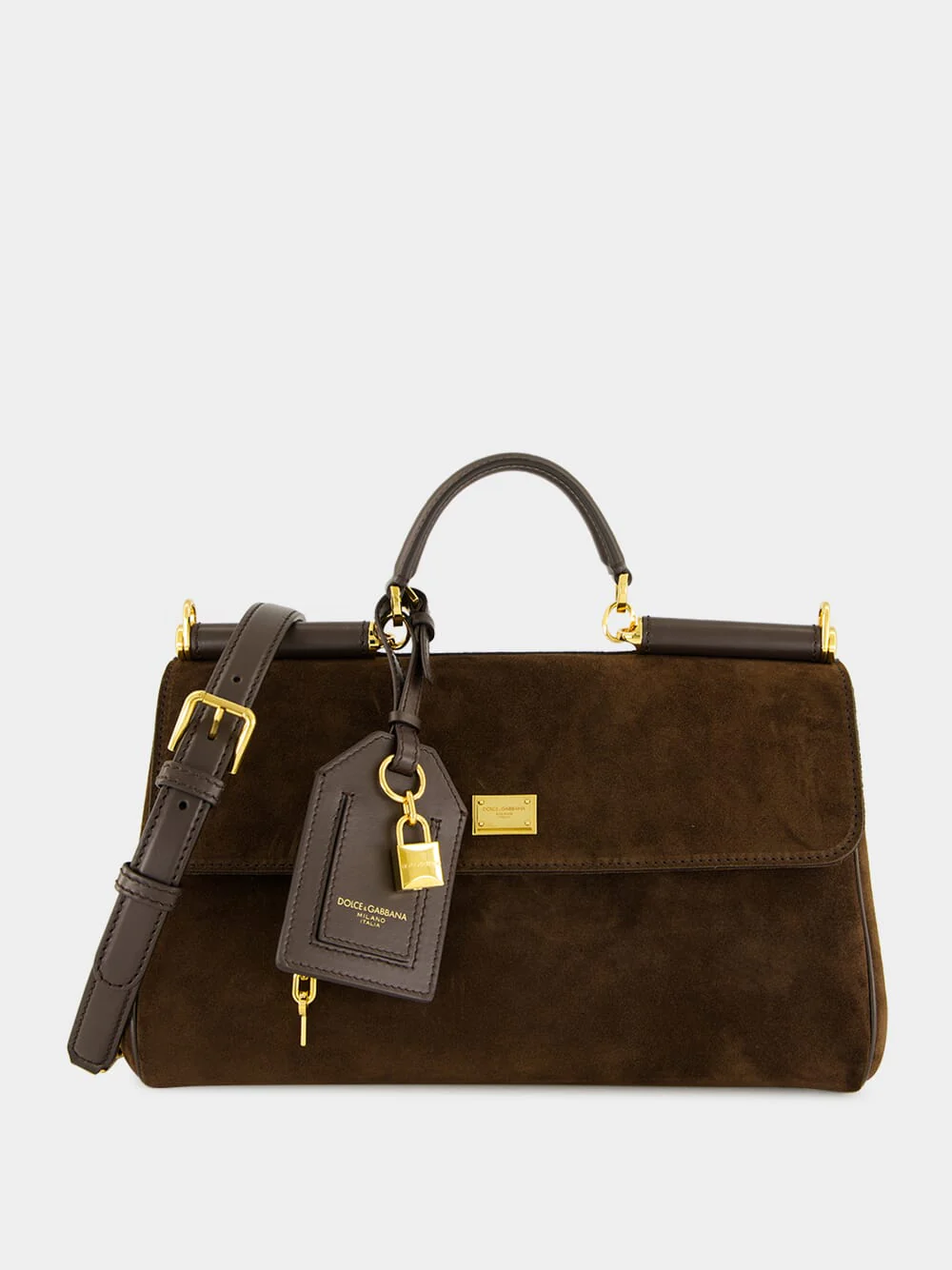 Ebony Brown Crosta Leather Handbag