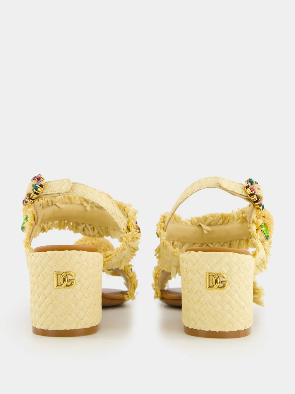 Embroidered Raffia Sandals - Image 5