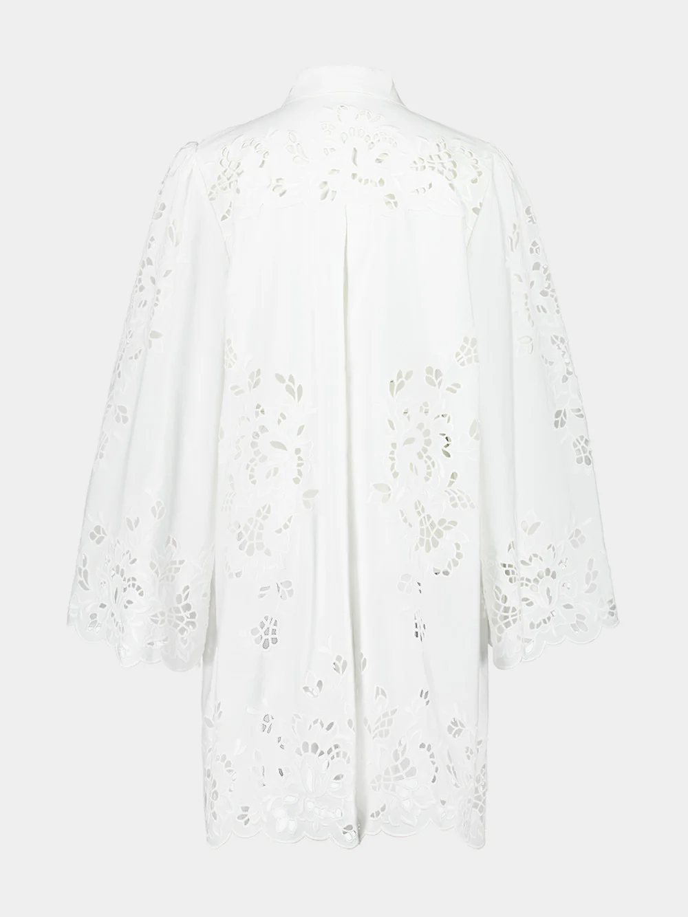 Embroidered Shirt Mini Dress - Image 3