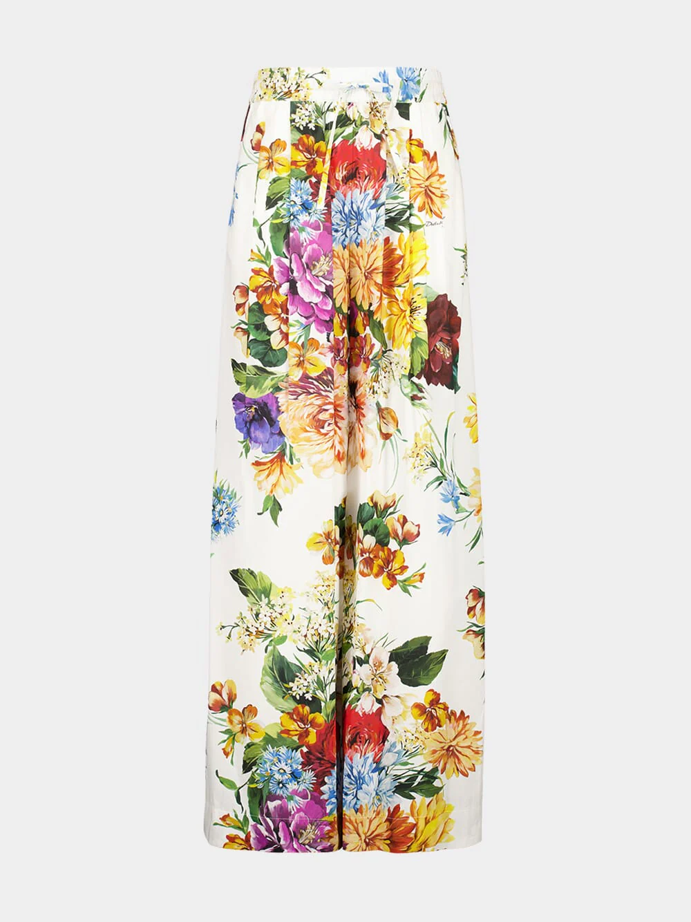 Floral Poplin Wide-Leg Trousers - Image 2