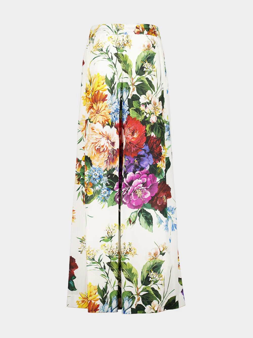 Floral Poplin Wide-Leg Trousers - Image 4
