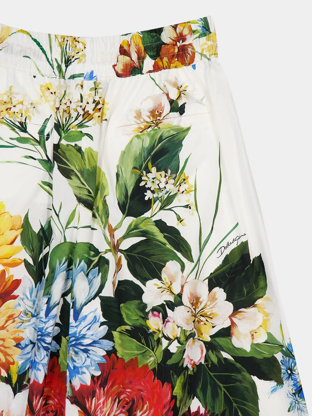 Floral Poplin Wide-Leg Trousers - Image 6