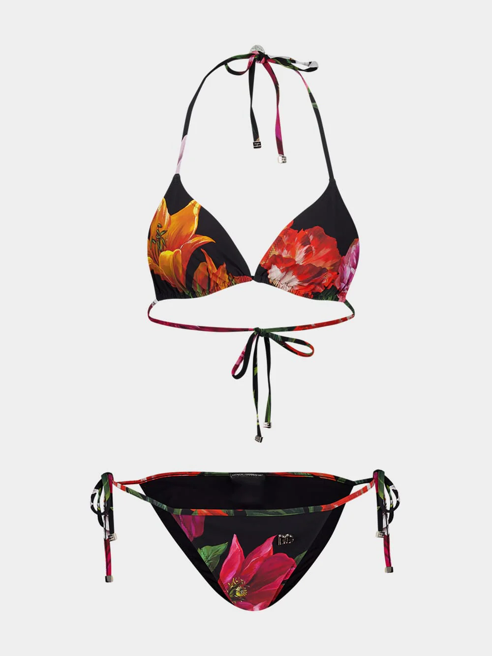 Floral Print Triangle Bikini