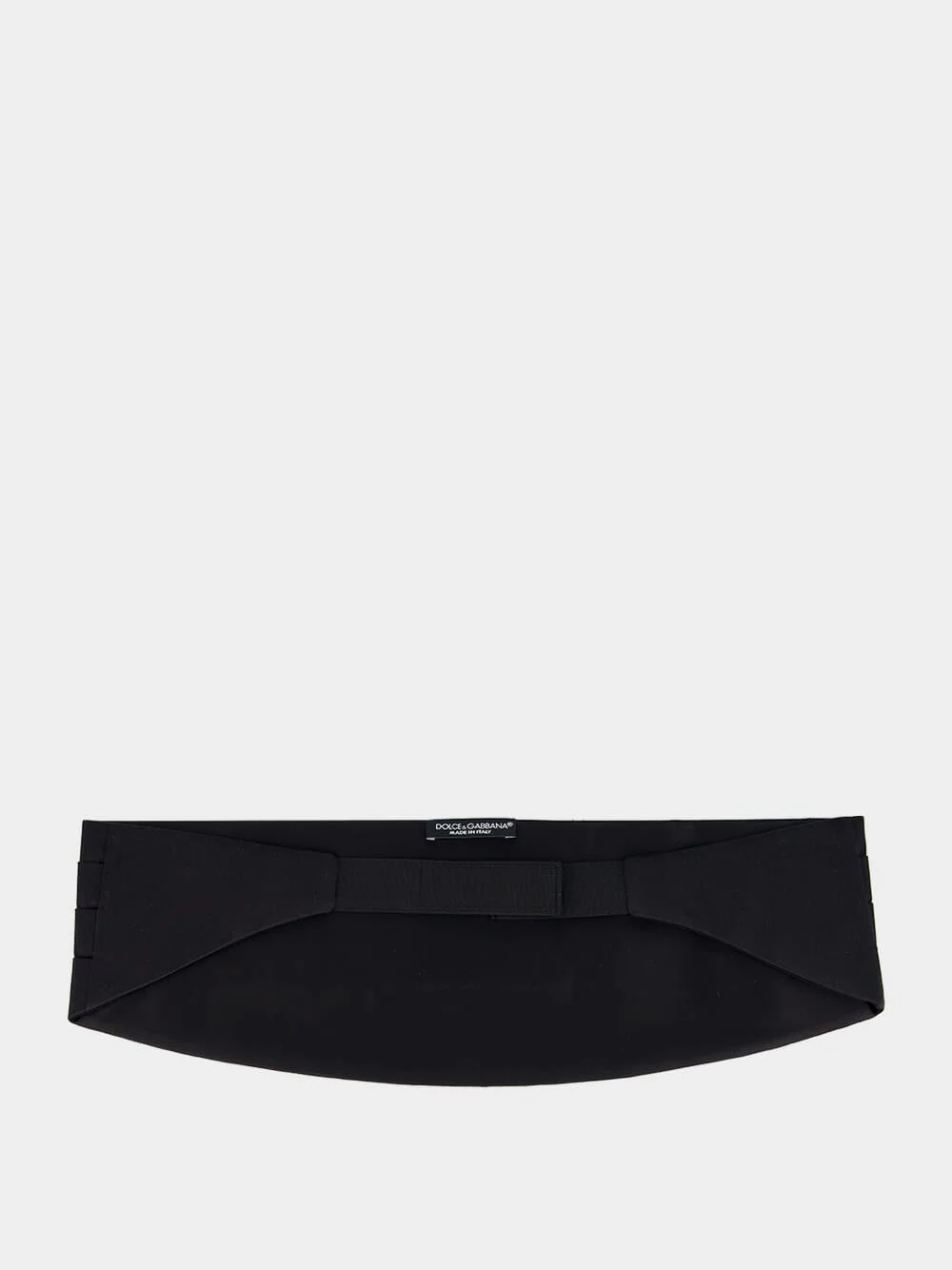 Folded-Design Satin Finish Silk Belt - Image 3