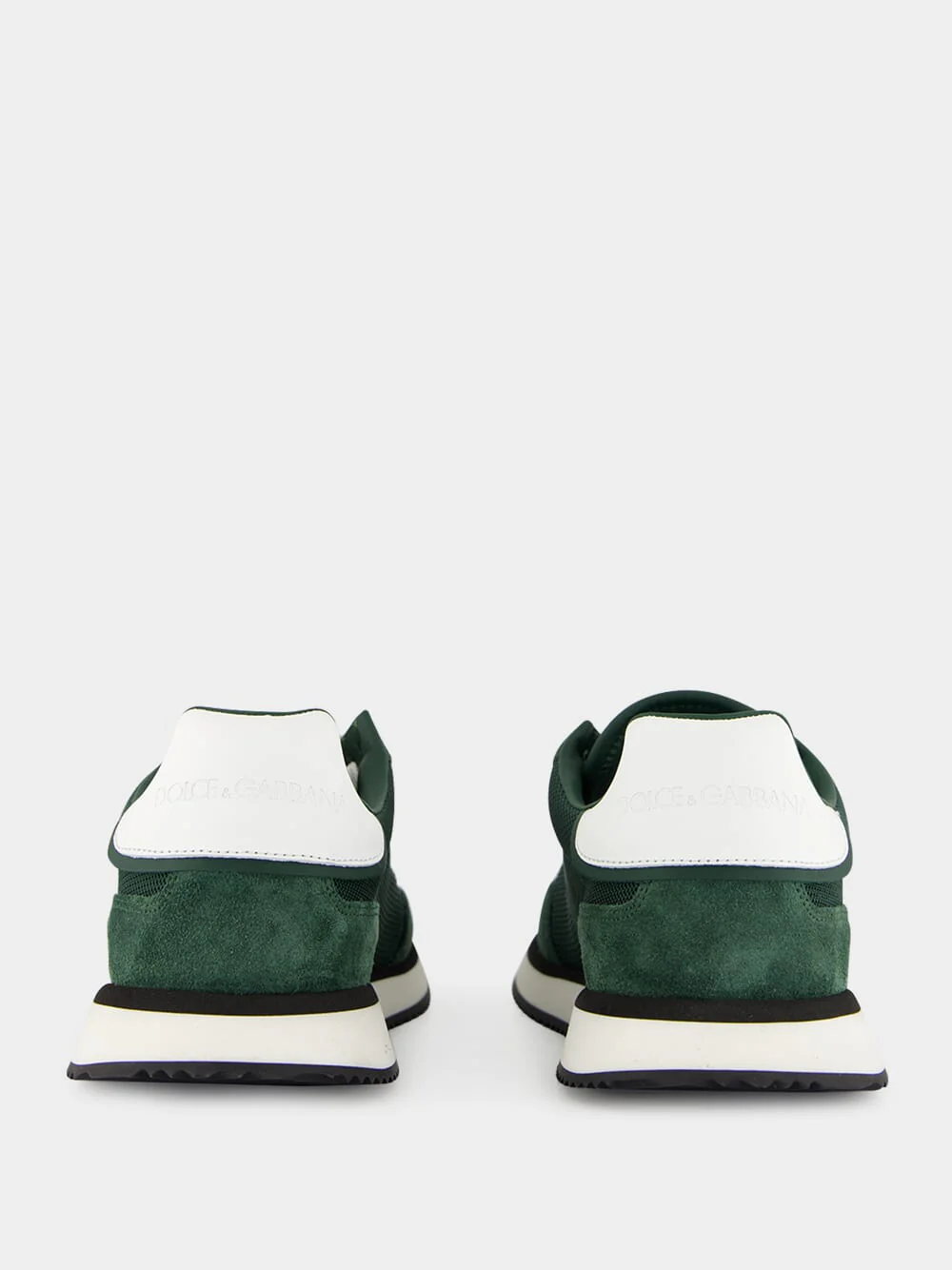 Forest Green Low-Top Suede Sneakers - Image 5