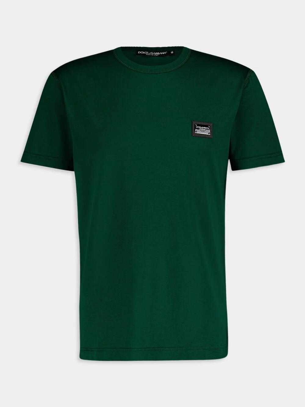 Branded Tag Cotton T-Shirt