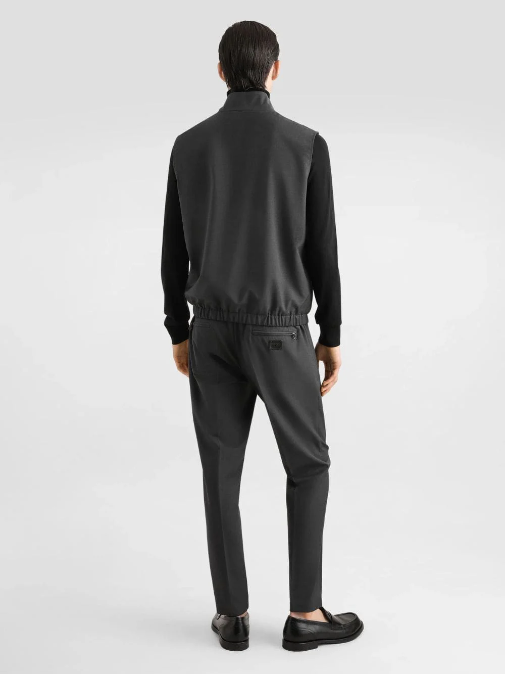 Grey Wool Jogging Pants - Image 3