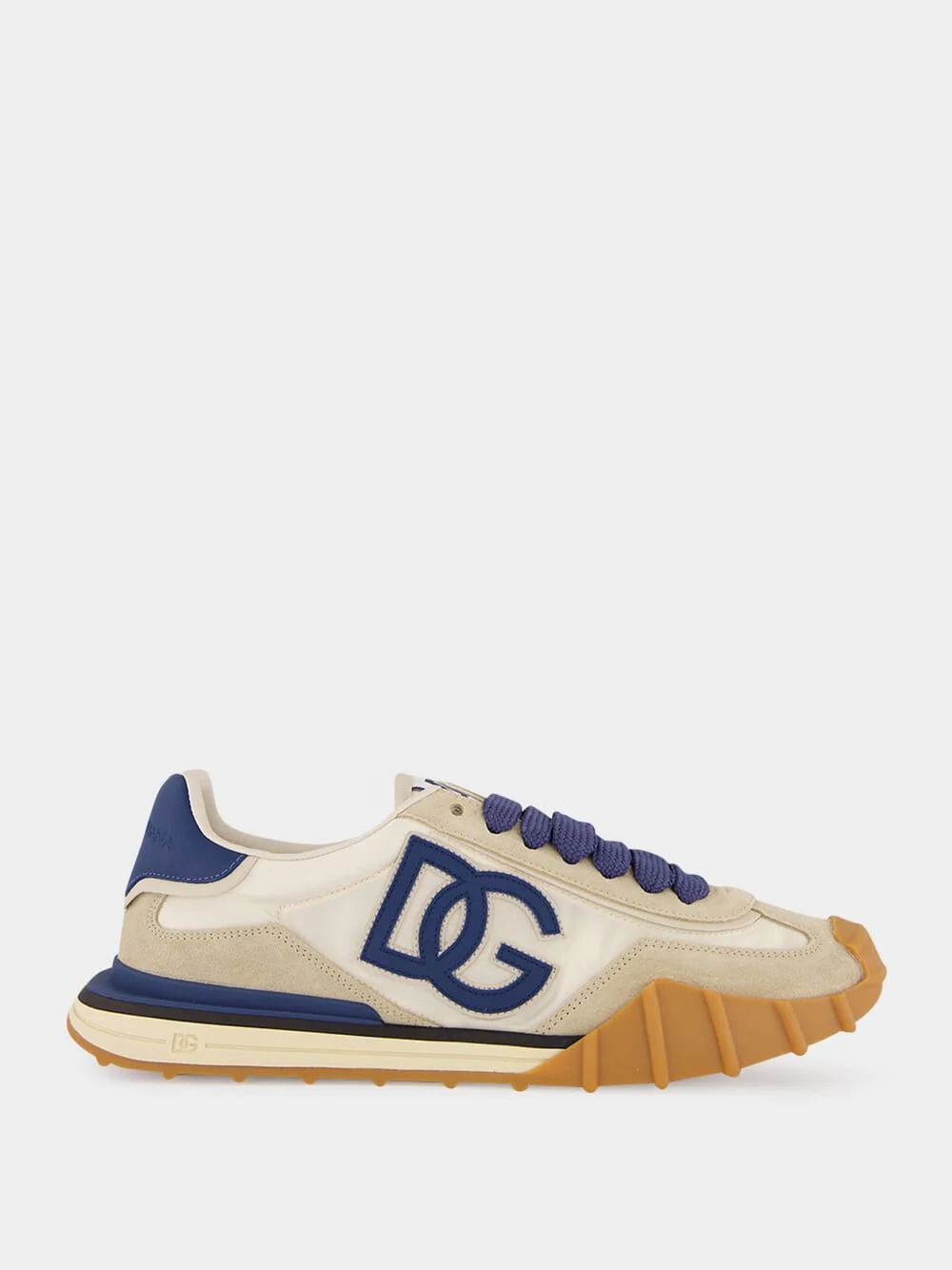 Ivory and Blue DG Athletic Sneakers