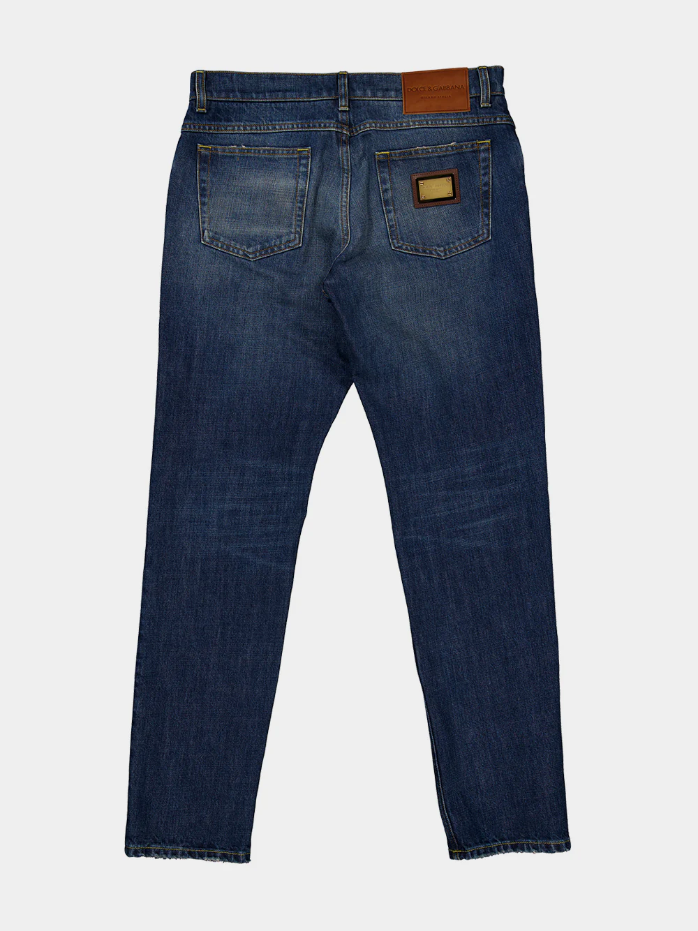 Blue Regular Fit Cotton Jeans - Image 5